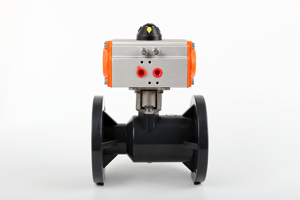 宁江气动法兰一体球阀